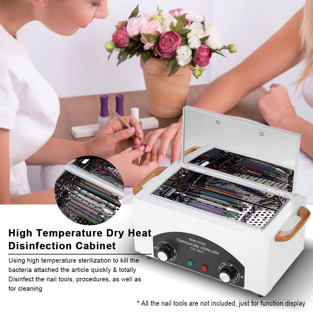 High Temperature Metal Tool Cleaning Box, 110V 300W 1.5L with Timer Manicure Pedicure SPA Salon Barber Equipment for Sundry Beauty Hair Nail Metal Tools with Handle - Image 8